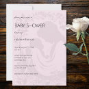 Recherche de silhouette baby shower invitations Rose