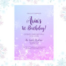 Recherche de snowflakes 1ans anniversaire invitations Pays des merveilles hivernales