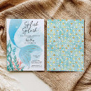 Recherche de sirène anniversaire invitations Queue de mermaid