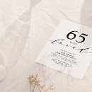 Recherche de 65 anniversaire invitations Noir