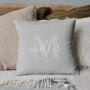 Recherche de grey coussins Monogramme