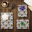Recherche de chardons papier cadeau Violet