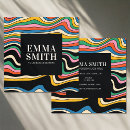 Recherche de rayures verticales cartes visite Cool