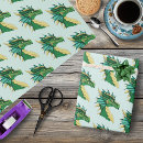 Recherche de dragon vert papier cadeau Fantastique