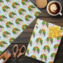 Recherche de oiseau exotique papier cadeau Bleu