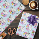 Recherche de montagne papier cadeau Bleu