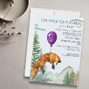 Recherche de fox invitations D'anniversaire de fox