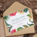 Recherche de mariage tropical vœux cartes Feuille