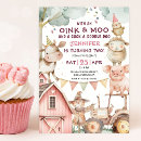 Recherche de pink farm invitations Mignon