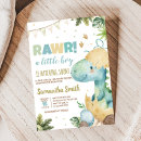 Recherche de dino baby shower invitations Baguette