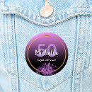 Recherche de violettes badges Rose et violet
