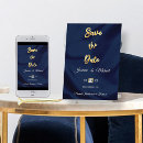 Recherche de saphir bleu marine invitations Couple