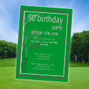 Recherche de golf 50th anniversaire invitations Moderne