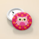 Recherche de hibou rose badges Pour elle