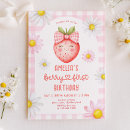 Recherche de strawberry anniversaire invitations Petite fille