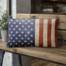 Recherche de drapeau américain vintage coussins 4 juillet