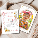 Recherche de pink floral 1ans anniversaire invitations Pour elle