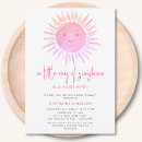 Recherche de rose et blanc invitations Petite fille