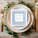 Recherche de bleu foncé serviettes Monogrammé