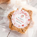 Recherche de fraises autocollants Arc rose