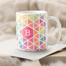 Recherche de triangle multicolore tasses Coloré