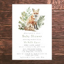 Recherche de watercolor woodland baby shower invitations Boisé
