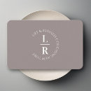 Recherche de aubergine cartes visite Monogramme