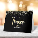Recherche de quinceanera vœux cartes Noir et or