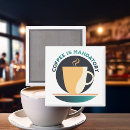 Recherche de café de matin magnets Typographie