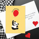 Recherche de panda rouge vœux cartes Animal sauvage