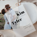 Recherche de transparent mariage invitations Noir et blanc
