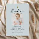 Recherche de minimalist baptême invitations Au photo