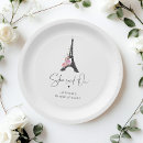 Recherche de tour eiffel de paris assiettes en papier Élégant