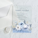 Recherche de hivernal carrées invitations Bleu