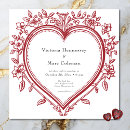 Recherche de toile rouge invitations Victorien