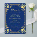 Recherche de faux gold foil invitations Luxe