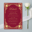 Recherche de or antique invitations Baroque