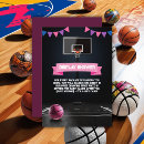 Recherche de basket ball rose cartes postales Sports
