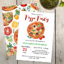 Recherche de pizza party anniversaire invitations Dîner italien