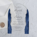 Recherche de bleu et argent invitations Invités