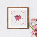 Recherche de coeur moderne posters Minimum