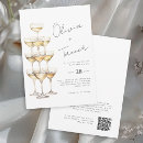 Recherche de champagne mariage invitations Simple