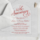 Recherche de 40 ans de mariage cartes invitations Élégant