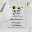 Recherche de bee gender reveal invitations Bourdon
