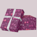 Recherche de cerise papier cadeau Aquarelle