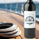 Recherche de bateau bouteilles vin étiquettes Bleu marine