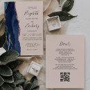 Recherche de rose bleu marine mariage invitations Moderne