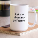 Recherche de humour golf tasses Mignon