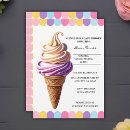 Recherche de crème glacée pastel invitations Neutre