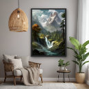 Recherche de montagnes cascade posters Contenu générationnel